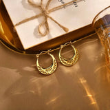 18k Gold Punjabi Nattiyan Minimalist Hoops Pair