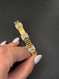 Titanium Gold Bracelet Geometric Design