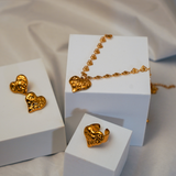 Bella Heart Set | 18K PVD Gold Titanium
