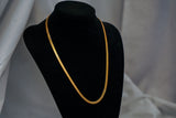 18k Gold Titanium Herringbone Chain