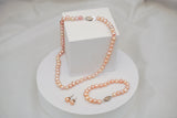 3pc Soft Pink Natural Freshwater Pearl Set
