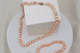 3pc Soft Pink Natural Freshwater Pearl Set