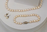3pc White Natural Freshwater Pearl Set