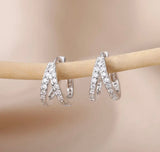 Titanium Snap Back Hoop Earring Pair