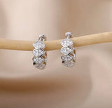 Titanium Snap Back Hoop Earring Pair