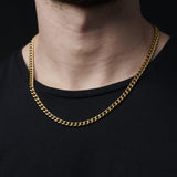 18K Gold Titanium Cuban Chain