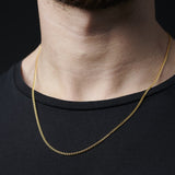 18K Gold Titanium Cuban Chain