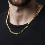 18K Gold Titanium Cuban Chain