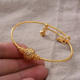 24k Gold Adjustable Bracelet Bangle, Gold Bangles
