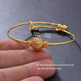 24k Gold Adjustable Bracelet Bangle, Gold Bangles