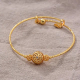 24k Gold Adjustable Bracelet Bangle, Gold Bangles