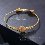 24k Gold Adjustable Bracelet Bangle, Gold Bangles