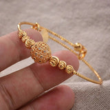 24k Gold Adjustable Bracelet Bangle, Gold Bangles