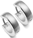 Titanium Gold Snap Back Hoop Earring Pair