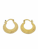 18k Gold Punjabi Nattiyan Minimalist Hoops Pair