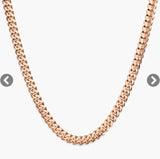 18k Rose Gold Titanium Chain, Rose Gold Chain, Chains, Waterproof