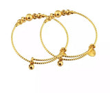 24k Gold Adjustable Bracelet Bangle, Gold Bangles