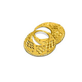 22k Gold Punjabi Nattiyan Minimalist Hoops Pair