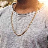 18K Gold Titanium Cuban Chain