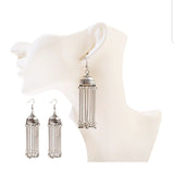 Gold Indian Long Hanging Jhumka Round Earrings Pair