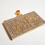 Mafia Gold & Crystals Pendant