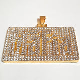 Mafia Gold & Crystals Pendant