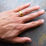 Titanium Gold Ring