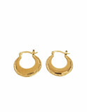 18k Gold Titanium Punjabi Nattiyan Minimalist Hoops Pair