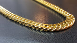 18K Gold Titanium Boxer Cuban Chain
