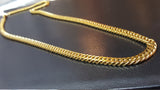 18K Gold Titanium Boxer Cuban Chain