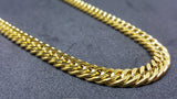 18K Gold Titanium Boxer Cuban Chain