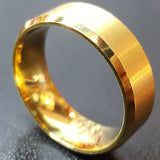 Titanium Gold Ring