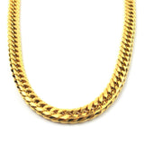 18K Gold Titanium Curb Cuban Chain