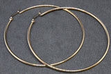 Rose Gold Titanium Large Hoops Pair, 50mm, 60mm, 70mm