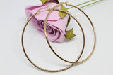 Rose Gold Titanium Large Hoops Pair, 50mm, 60mm, 70mm