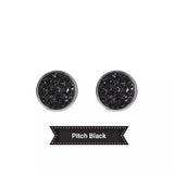 Titanium Starry Sky Crystal Stud Earrings