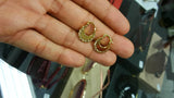 18k Gold Titanium Punjabi Nattiyan Minimalist Hoops Pair