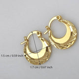 18k Gold Punjabi Nattiyan Minimalist Hoops Pair