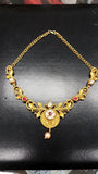 Rajasthani Princess Necklace & Crystal Earring Set