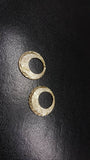 18k Gold Punjabi Nattiyan Minimalist Hoops Pair - 2 Grams