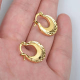 18k Gold Punjabi Nattiyan Minimalist Hoops Pair