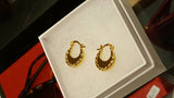 18k Gold Titanium Punjabi Nattiyan Minimalist Hoops Pair