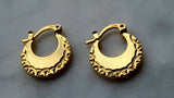 18k Gold Punjabi Nattiyan Minimalist Hoops Pair