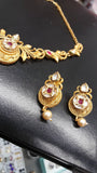Rajasthani Princess Necklace & Crystal Earring Set