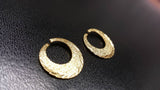 18k Gold Titanium Punjabi Nattiyan Minimalist Hoops Pair