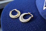18k Gold Punjabi Nattiyan Minimalist Hoops Pair