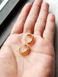 18k Gold Punjabi Nattiyan Minimalist Hoops Pair