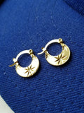 18k Gold Punjabi Nattiyan Minimalist Hoops Pair