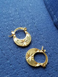 18k Gold Punjabi Nattiyan Minimalist Hoops Pair