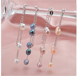White Natural Freshwater 7mm Pearls Bracelet